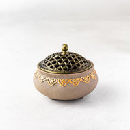 Ceramic Incense Burner - Natural